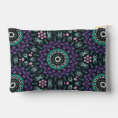 ユニークドスタイリッシュカラフルットのアートパターン アクセサリーポーチ (裏面)