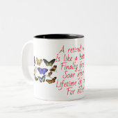 ユニークナース退職金;退職したナースマグカップ ツートーンマグカップ (正面左)