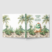 ユニークハッチングマンスーン恐竜男の赤ちゃん記念 ゲストブック (全面)