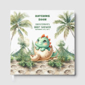 ユニークハッチングマンスーン恐竜男の赤ちゃん記念 ゲストブック (正面)