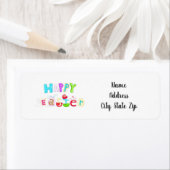 **ユニークハッピーイースター** *住所 シール* ラベル (インサイチュ)