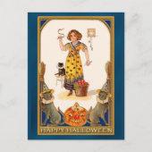 ユニークハッピーハローウィンアートカード ポストカード (正面)