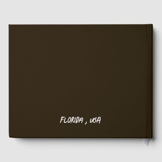 ユニークハロウィン結婚ゴシック ゲストブック (裏面)