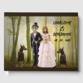 ユニークハロウィン結婚ゴシック ゲストブック (正面)