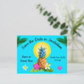 ユニークハワイアン日付カードの保存任意の大事な行事 案内ポストカード (スタンド正面)