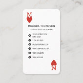 ユニークハートのビジ遊ネスロゴ 名刺 (裏面)