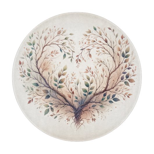 ユニークハート板 カッティングボード (正面)