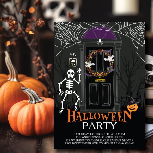 ユニークハ幽霊のよく出るウスハローウィンパーティ 招待状