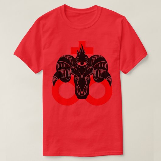 ユニークバイキング水牛 Tシャツ (デザイン正面)