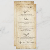 ユニークバイキング結婚のメニュー メニュー (正面/裏面)