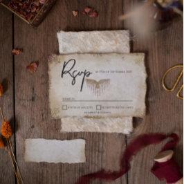 ユニークバイキング結婚の応答カード 出欠カード