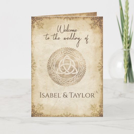 ユニークバイキング結婚式 プログラムカード カード (正面)