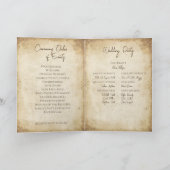 ユニークバイキング結婚式 プログラムカード カード (内部)