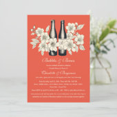 ユニークバブルズアンドブリュー カップルシャワー 招待状 (スタンド正面)