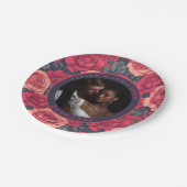 ユニークバラ結婚のバチュラーパーティプレート ペーパープレート (アングル)