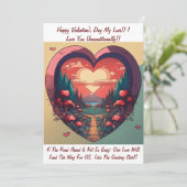 ユニークバレンタインデー表現カード 招待状 (スタンド正面)