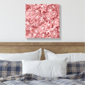 ユニークバーガン風の渦抽象芸術 キャンバスプリント (インサイチュ (寝室))