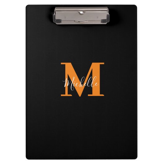ユニークパーソナライズされたイニシャル クリップボード (正面)
