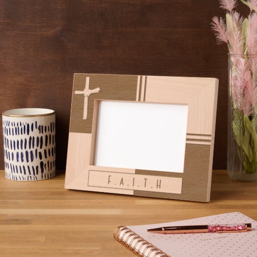 ユニークパーソナライズされたクリスチャン・パーム・クロス レーザー彫刻フレーム (左)