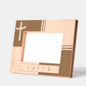 ユニークパーソナライズされたクリスチャン・パーム・クロス レーザー彫刻フレーム (左)