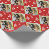ユニークパーソナライズされたクリスマス ラッピングペーパー (角)