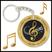ユニークパーソナライズされたミュージシャンの安い贈り物 キーホルダー
