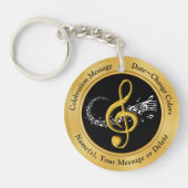 ユニークパーソナライズされたミュージシャンの安い贈り物 キーホルダー (正面)