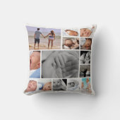 ユニークパーソナライズされた写真テンプレート クッション (正面)