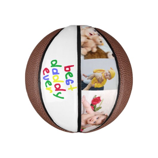 ユニークパーソナライズされた最高の父の日 ミニバスケットボール (縦)