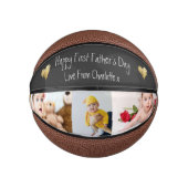 ユニークパーソナライズされた父の日 ミニバスケットボール (正面)