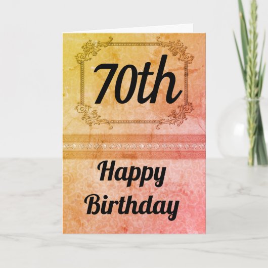 ユニークパーソナライズされた生誕生日カード カード (正面)
