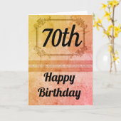 ユニークパーソナライズされた生誕生日カード カード (黄色い花)