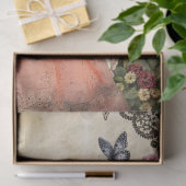 ユニークビクトリアンエレガントフローラ園の少女 薄葉紙 (ギフト)