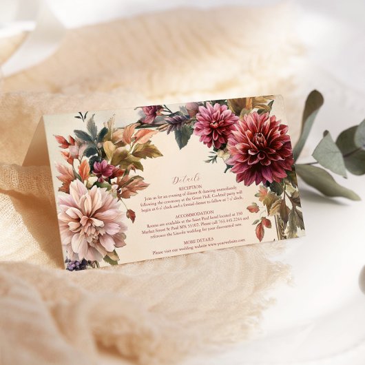 ユニークビクトリアン王室の結婚フローラ エンクロージャーカード