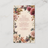 ユニークビクトリアン王室の結婚フローラ エンクロージャーカード (正面)