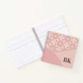 ユニークピフェミニンッかわいらしクの幾何学的パターン ノートブック (内部)