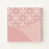 ユニークピフェミニンッかわいらしクの幾何学的パターン ノートブック (裏面)