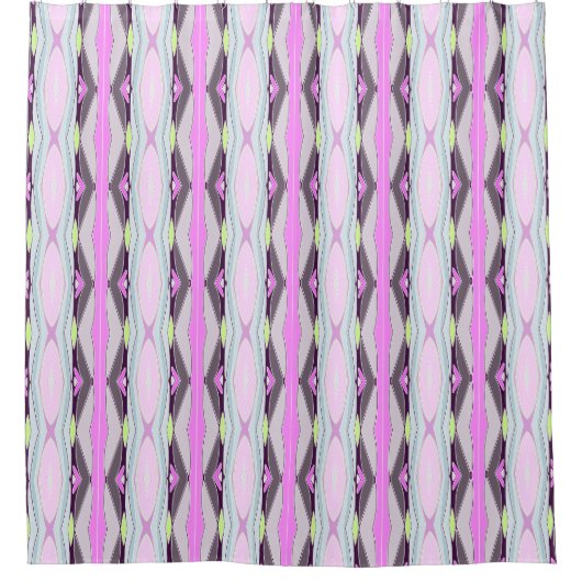 ユニークピンク シャワーカーテン (正面)