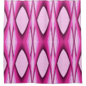 ユニークピンク シャワーカーテン (正面)