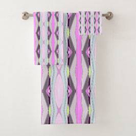 ユニークピンク バスタオルセット