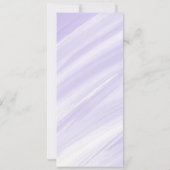 ユニークファッションラシンプルベンダーブーケ手書き 招待状 (裏面)