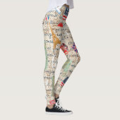 ユニークファッション統一された州地図と文字素朴 レギンス (右)