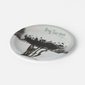 ユニークフェスティバルの雪景色 ペーパープレート (アングル)