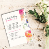 ユニークフローラシンプルグリーナリー母なる日ブランチ 招待状