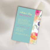 ユニークフローラシンプルグリーナリー母なる日ブランチ 招待状