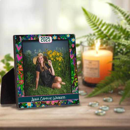 ユニークフローラ卒業カスタムStylishPhoto名 フォトプラーク