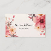 ユニークフローラ水色 名刺 (正面)