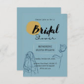 ユニークブライダルシャワー 招待状 (正面/裏面)