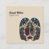 ユニークプロフェッショナルアーティスモダント スクエア名刺 (正面)