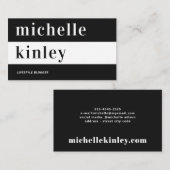 ユニークプロフェッショナルトレンディータイポグラフィ 名刺 (正面/裏面)